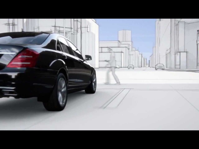 Mercedes S Class 2013 Pre-Safe Brake Pedestrian Recognition Commercial Carjam TV 2013
