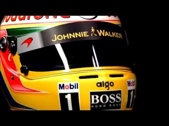 Lewis Hamilton Crash Helmet In Detail SAP Commercial - 2011 New Carjam Radio