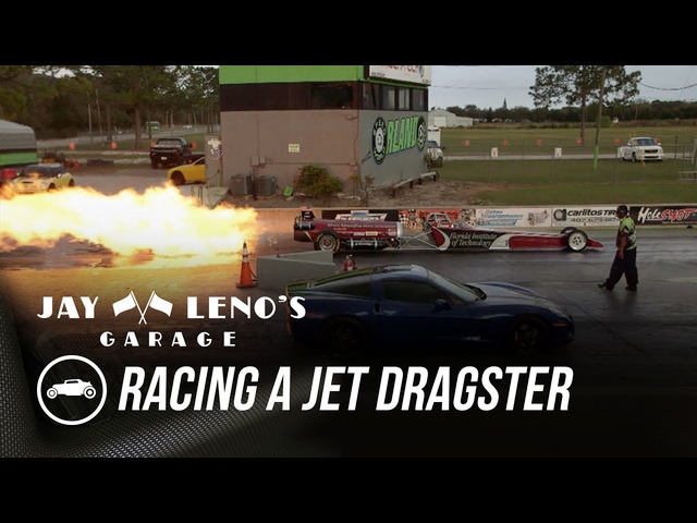 Jay Leno Races Jet Dragster In C6 Corvette - Jay Leno’s Garage