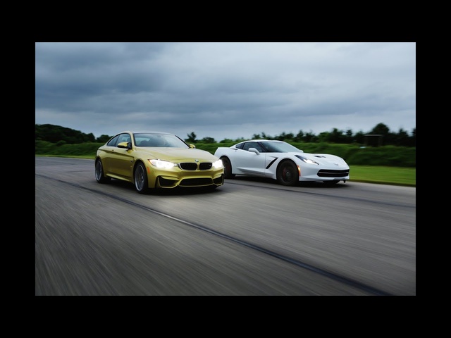 2015 BMW M4 vs. 2014 Chevrolet Corvette Stingray | AROUND THE TRACK