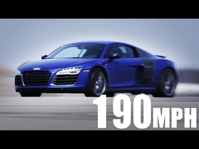 0 to 190 mph in a 2014 Audi R8 V10 Plus | AROUND THE BLOCK