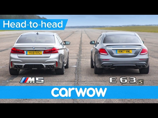 New BMW M5 vs Mercedes-AMG E63 S - DRAG RACE, ROLLING RACE & BRAKE TEST