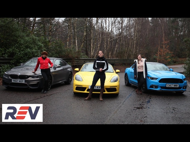 The REV Test: Sports cars. BMW M4 vs Ford Mustang vs Porsche Boxster