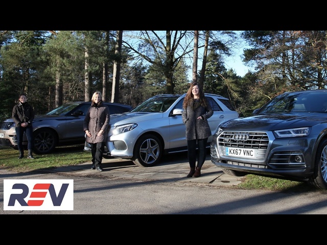 The REV Test: Luxury SUVs. Audi Q5 vs Mercedes-Benz GLE vs Range <em>Rover</em> Velar.