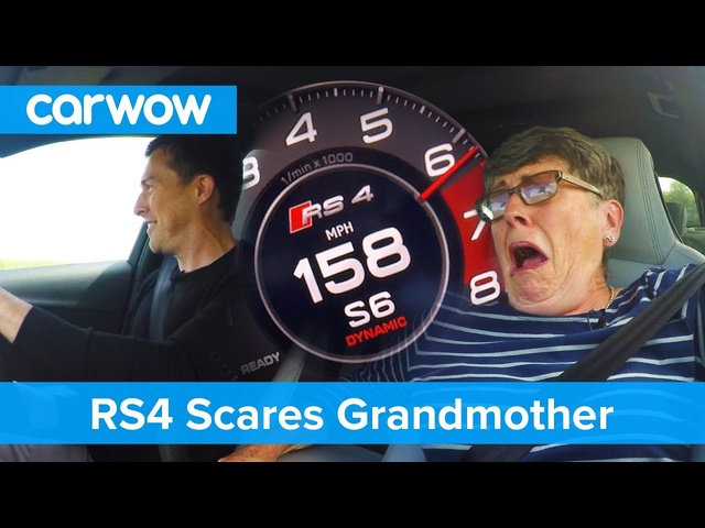 Hilarious - my 70 year old mom reacts to Audi RS4 performance | Mat Vlogs