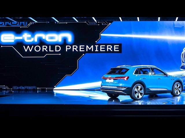Audi etron Spectacular Live World Premiere Audi Electric SUV 550 Intel drones Swarm Video CARJAM