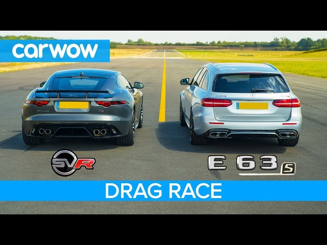 Jaguar F-Type SVR vs Mercedes-AMG E63 S - DRAG RACE, ROLLING RACE & BRAKE TEST