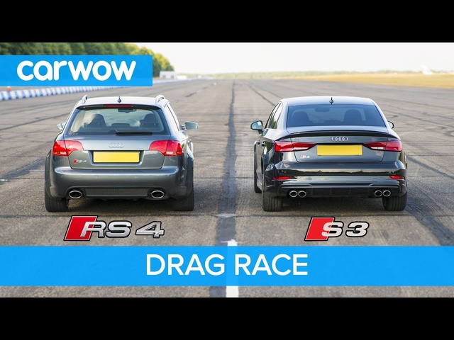 Audi S3 vs RS4 B7 - DRAG & ROLLING RACE! Can a 2.0 Turbo Auto beat a 4.2 V8 Manual from 2008?