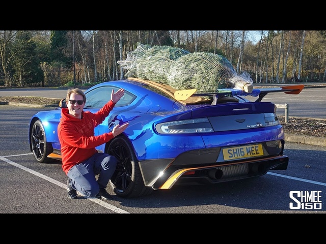 The Noisiest Aston Martin Christmas Tree Delivery!