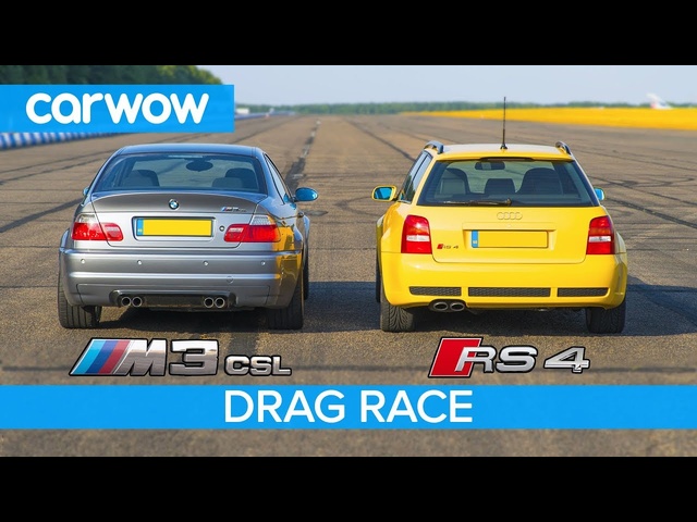 BMW M3 CSL vs Audi RS4 B5 - DRAG RACE, ROLLING RACE & Review