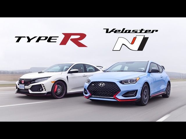 2019 Honda Civic Type R vs <em>Hyundai</em> Veloster N Review - Battle of the Hottest Hatches