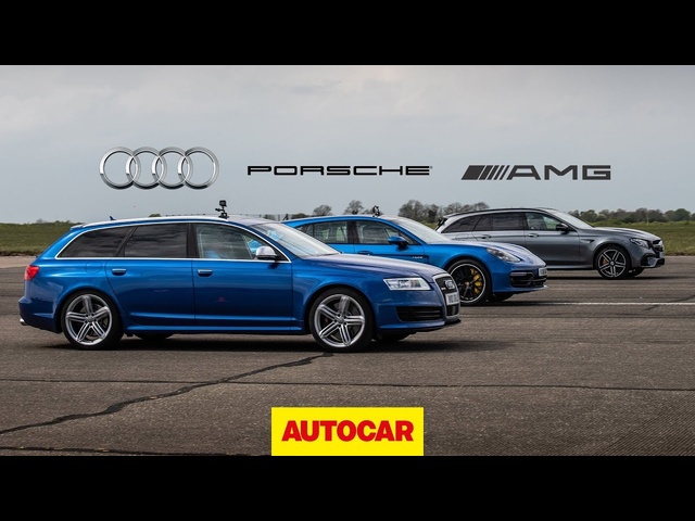 Drag Race: Tuned V10 Audi RS6 vs AMG E63 S vs Porsche Panamera Turbo | Autocar