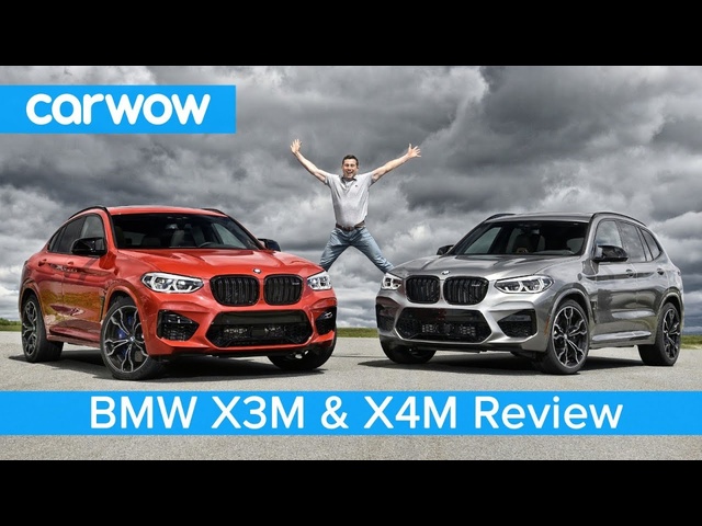 BMW X3M & X4M review on road and track - see how quick the next M3's engine is to 60mph!