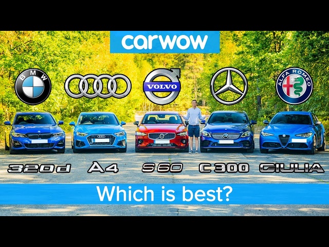 BMW 3 Series v Audi A4 v Merc C-Class v Volvo S60 v Alfa Giulia – which is best?