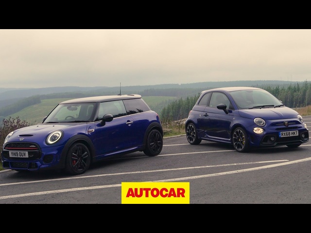 Mini JCW v Abarth 595 Review | hot hatches tested | Autocar