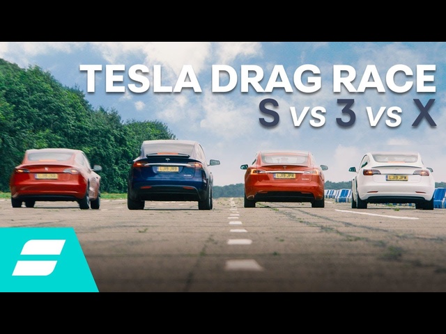 Drag Race: Tesla Model 3 vs Model S vs Model X vs Model 3 Performance