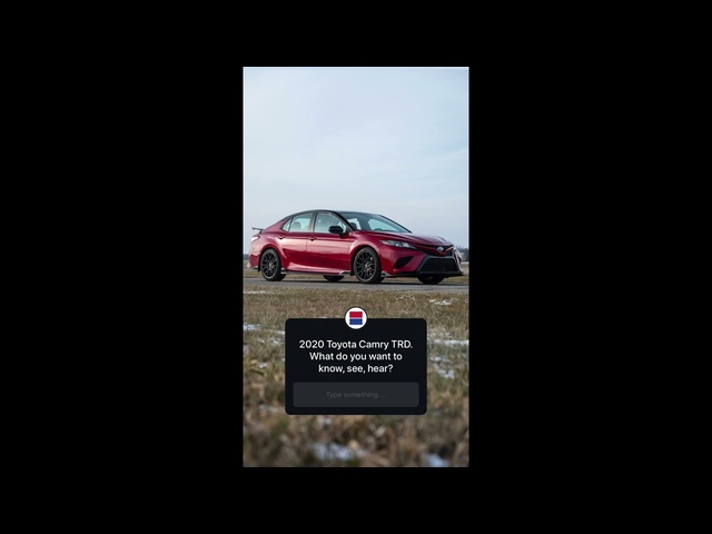 2020 Toyota Camry TRD Instagram Q&A
