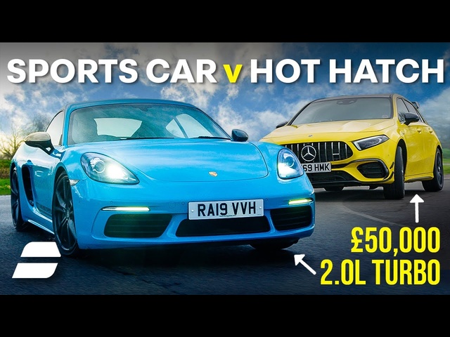 <em>Mercedes</em> A45S vs Porsche Cayman T: The £50,000 Question | 4K