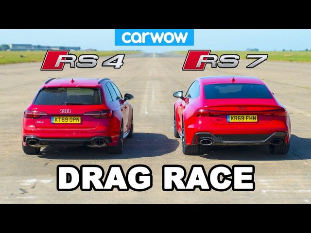Audi RS7 vs Audi RS4: DRAG RACE