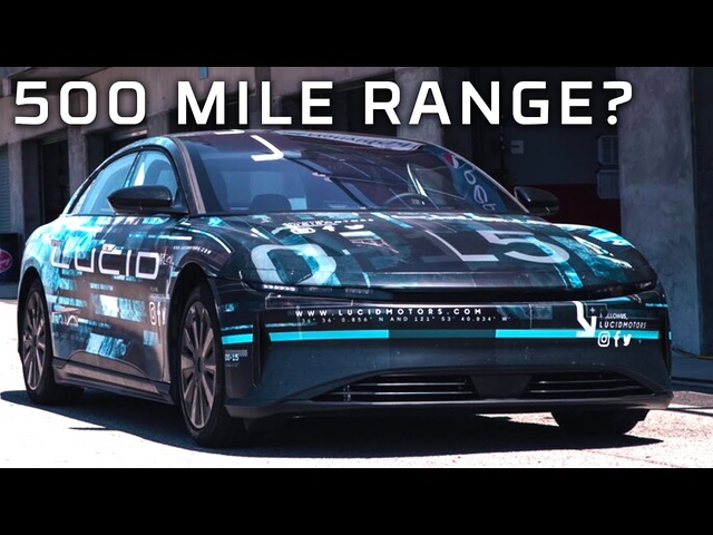 500 Miles on One Charge?? Move Over Tesla! 2021 Lucid Air Range Test | MotorTrend