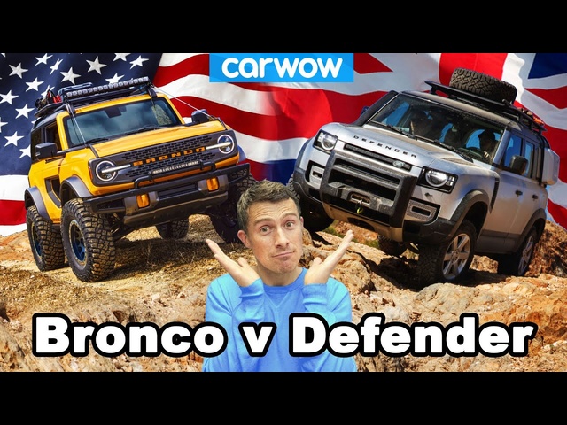 New Ford Bronco vs Land <em>Rover</em> Defender: USA vs UK off-roaders!