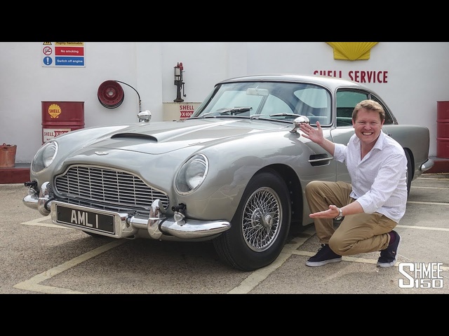 Driving JAMES BOND'S Aston Martin DB5 with all the WORKING GADGETS!
