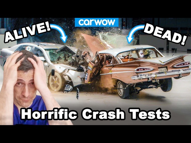 The most horrific crash tests - why you don't want an accident in an OLD car!