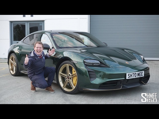 My Porsche Taycan is COMPLETE! Wrapped in Midnight Green and Gold