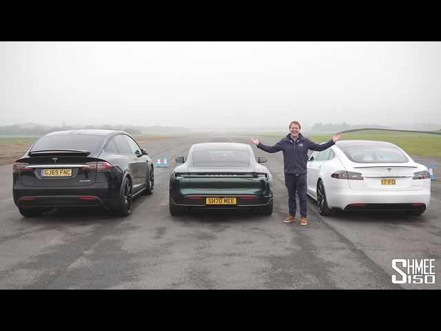 Porsche Taycan Turbo S vs <em>Tesla</em> Model S Performance Cheetah | DRAG RACE