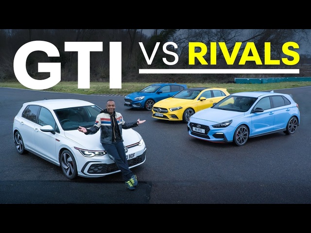 NEW VW Golf GTI vs Focus ST, AMG A35, <em>Hyundai</em> i30N | 4K