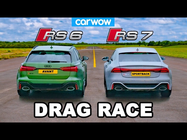 Audi RS7 vs RS6 - DRAG RACE