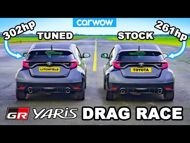 Toyota GR Yaris vs Litchfield GR Yaris: DRAG RACE *results of a £640 tune*