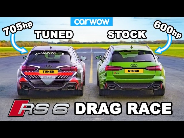 Audi RS6 - DRAG RACE *Tuned v Standard*