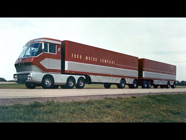 Amazing Restored 1966 Footage of Big Red Turbine Truck from Ford Archives