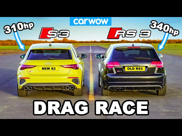 New Audi S3 v Old Audi RS3 - DRAG RACE