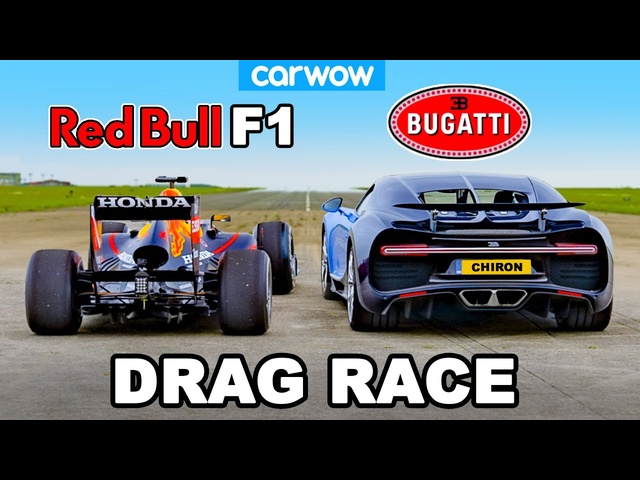 Bugatti Chiron v F1 Car: DRAG RACE