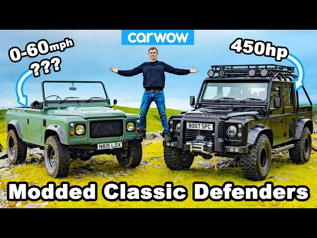 Modded classic Defenders review - blasted off-road and timed 0-60mph!