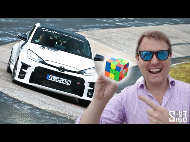 Can I Solve a Rubik's Cube FLAT OUT in the GR Yaris at the Nurburgring!?