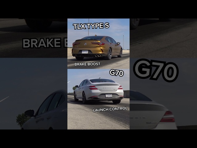 Acura TLX Type S vs Genesis G70 DRAG RACE