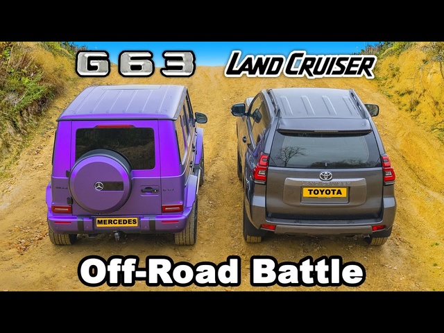 AMG G63 vs <em>Toyota</em> Land Cruiser: OFF-ROAD RACE & BATTLE