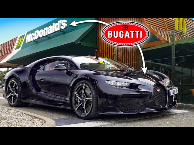 <em>Bugatti</em> Chiron vs... McDonalds Drive-thru?!