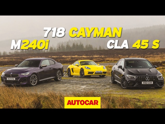 New BMW M240i v Porsche 718 Cayman v <em>Mercedes</em>-AMG CLA 45 S | Best £50,000 performance car?