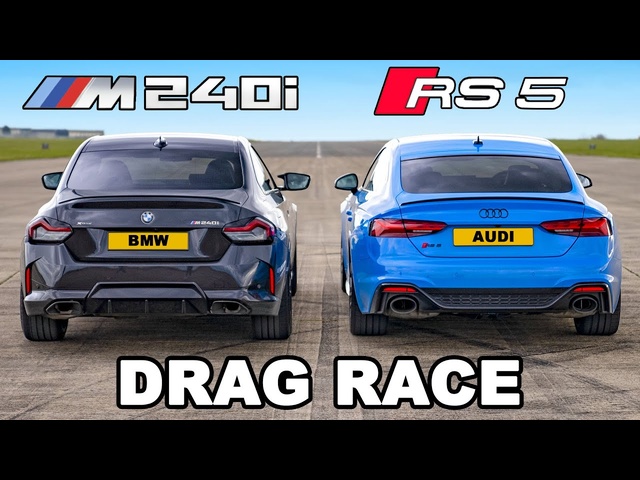 BMW M240i vs Audi RS5: DRAG RACE