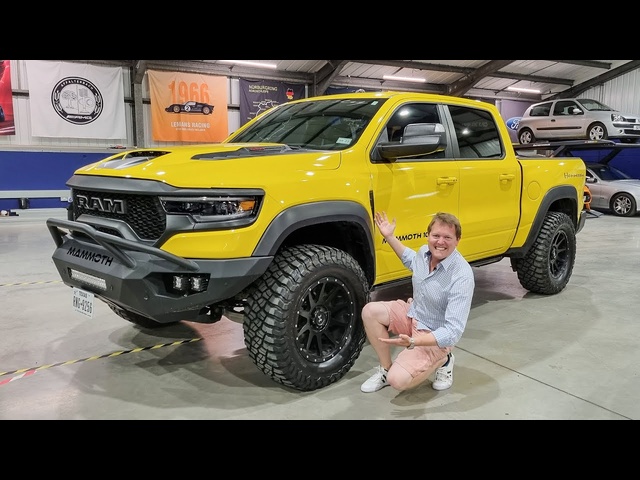 TIGHT SQUEEZE! The Hennessey Mammoth 1,000hp Hypertruck Visits My Garage