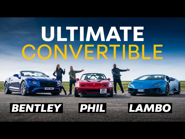 Bentley vs Lambo vs Phil the MX-5: Ultimate Convertible Challenge! | 4K