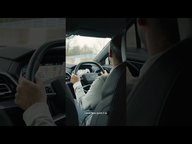 <em>Audi</em> Q4 Sportback e-tron: why Michael loves the technology | Autocar | Promoted #shorts