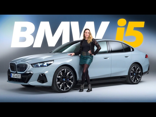 New BMW I5: The Electric 5 Series Takes SELFIES As You Drive | 4K