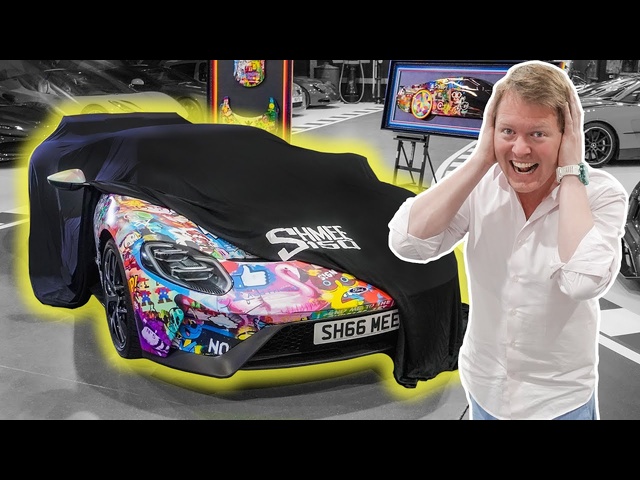 MY FORD GT WRAP REVEAL! You Won't Believe This 'HYPER POP' Art Car Project