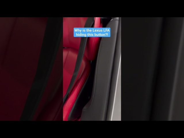 This Lexus LFA button placement SUCKS!