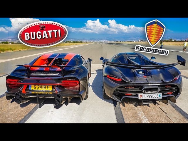 BUGATTI vs KOENIGSEGG! Drag Racing the WORLD'S MOST EXPENSIVE CARS